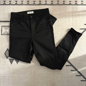 Black Madewell high rise skinny jeans